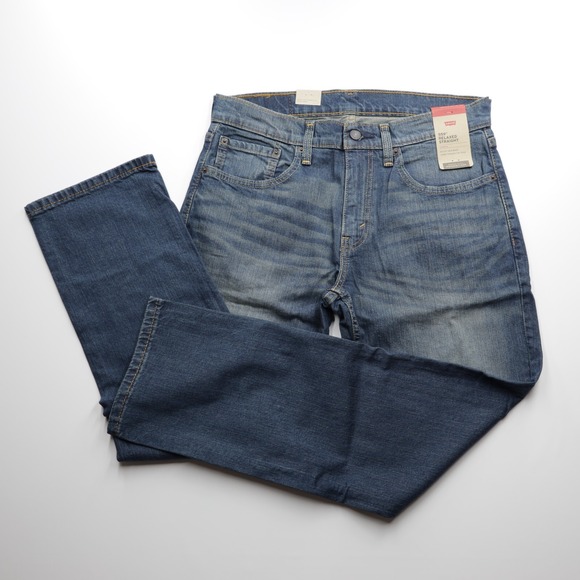 Levi's 559 Men's Relaxed Straight Comfort Stretch Denim Jeans Blue Size 33X32 - Picture 2 of 8